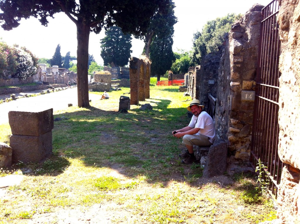 Dad & Zoe at Pompeii