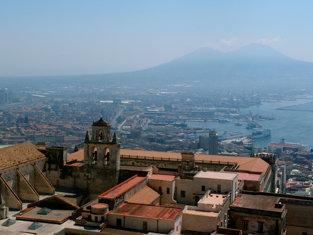 Vesuvius and port of Naples