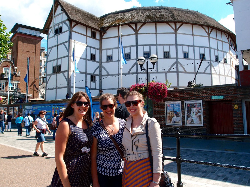Kate, Gin and I by the Globe