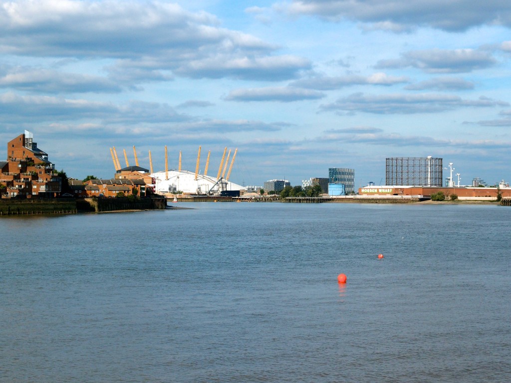 Thames River and O2 Arena, London