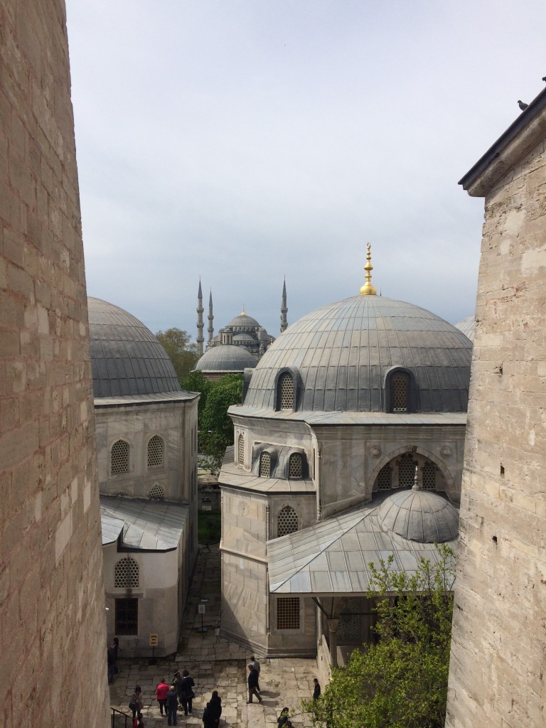 Blue Mosque from Aya Sofya, Istanbul, Turkey