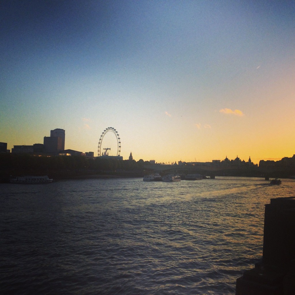 Waterloo sunset, London, England