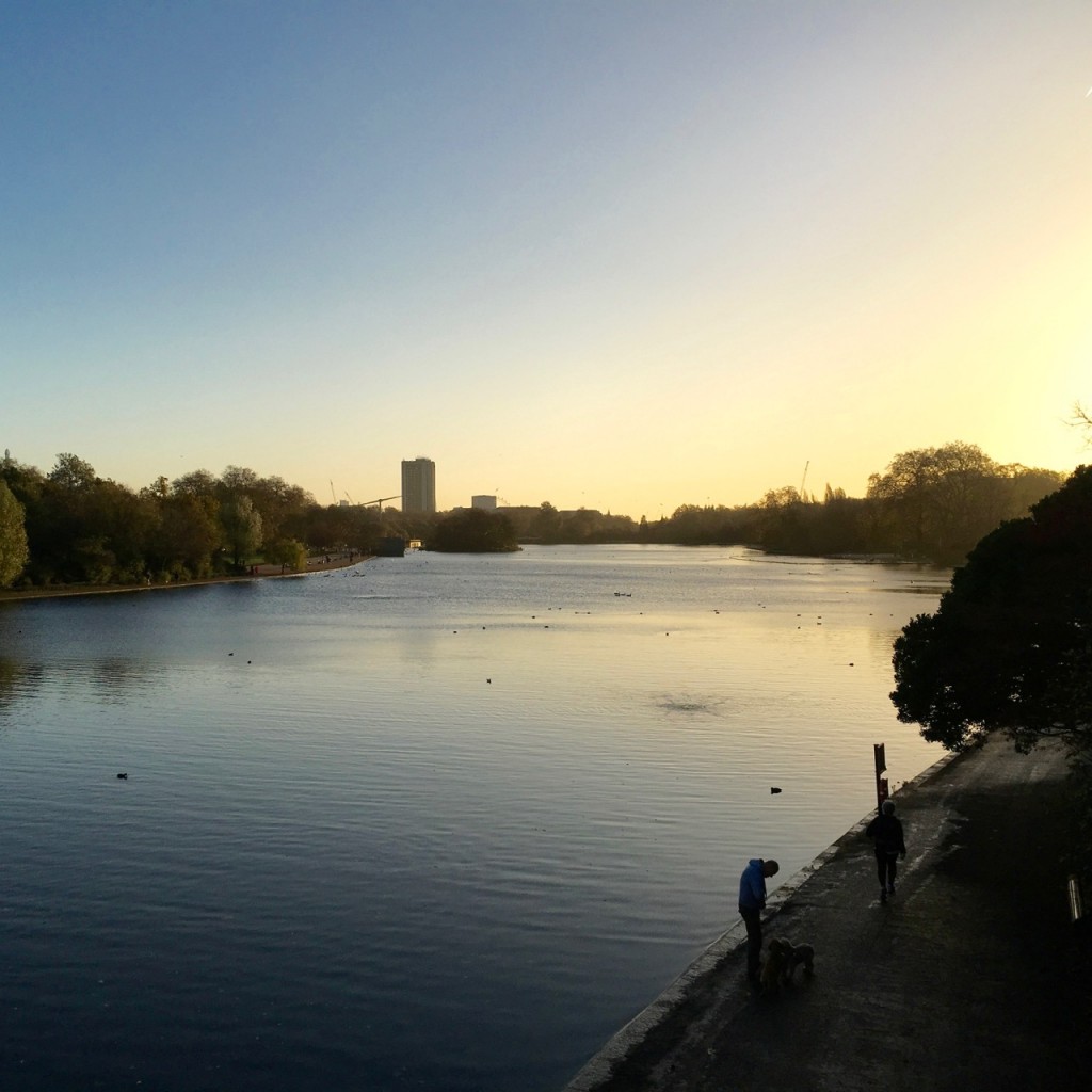 Serpentine sunrise, Hyde Park, London