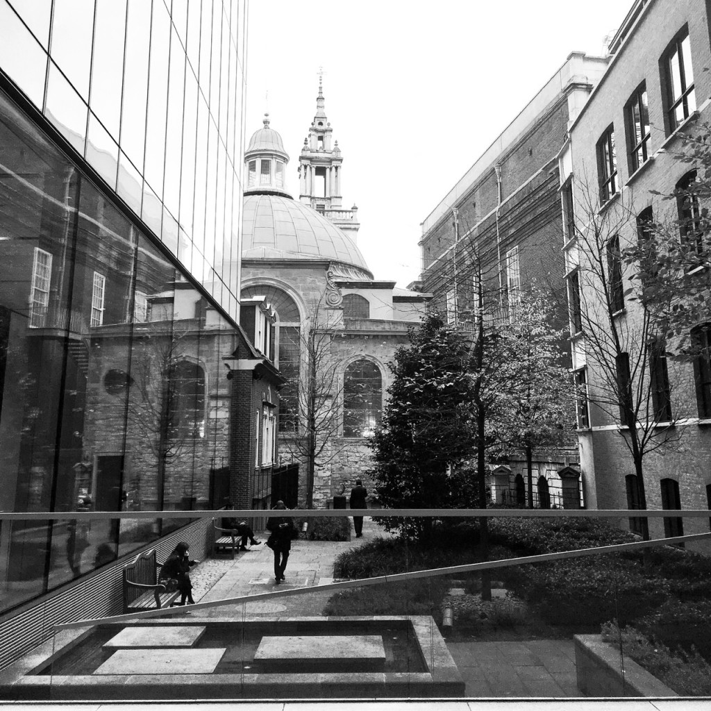 Black and white Church, London