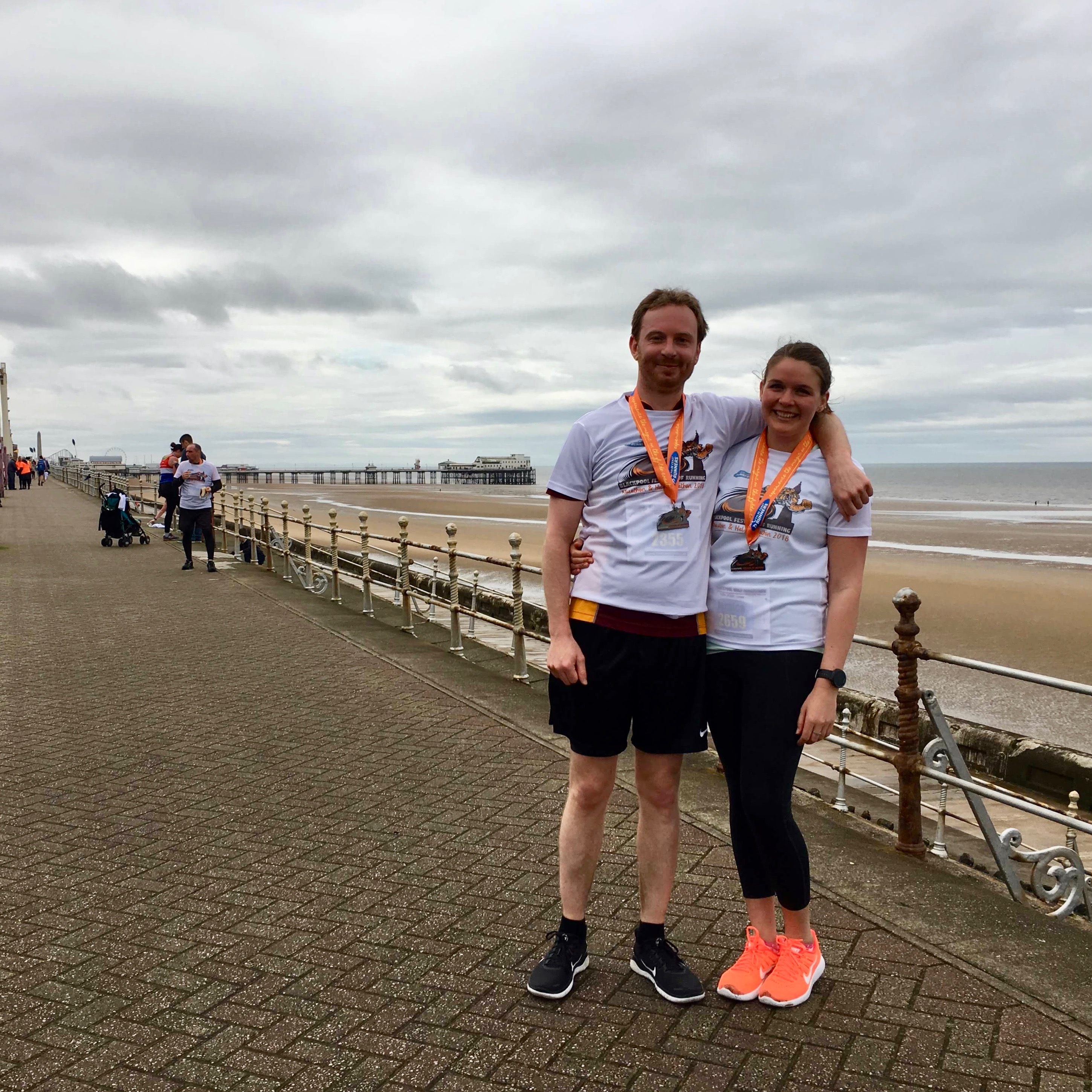 Joe and Me, Blackpool Half Marathon, England