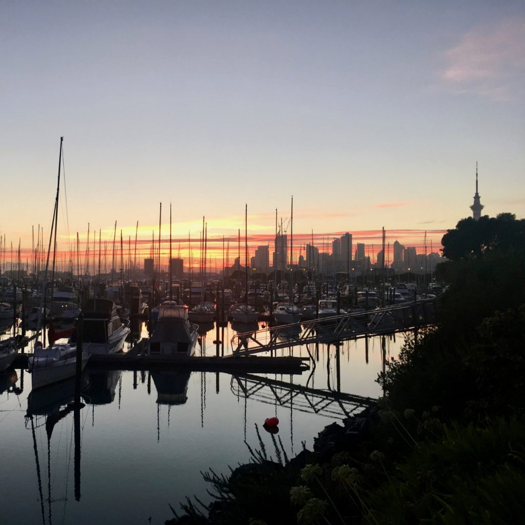 Sunrise, Westhaven Marina, Auckland