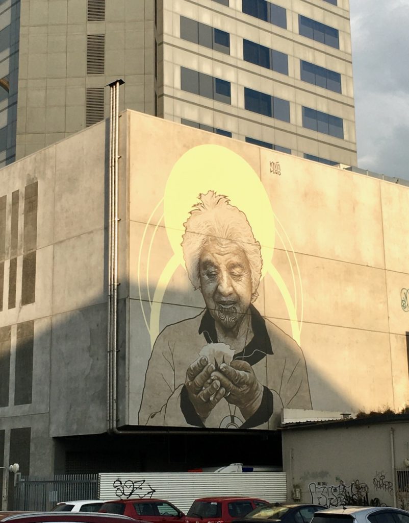 Kuia street art, Christchurch
